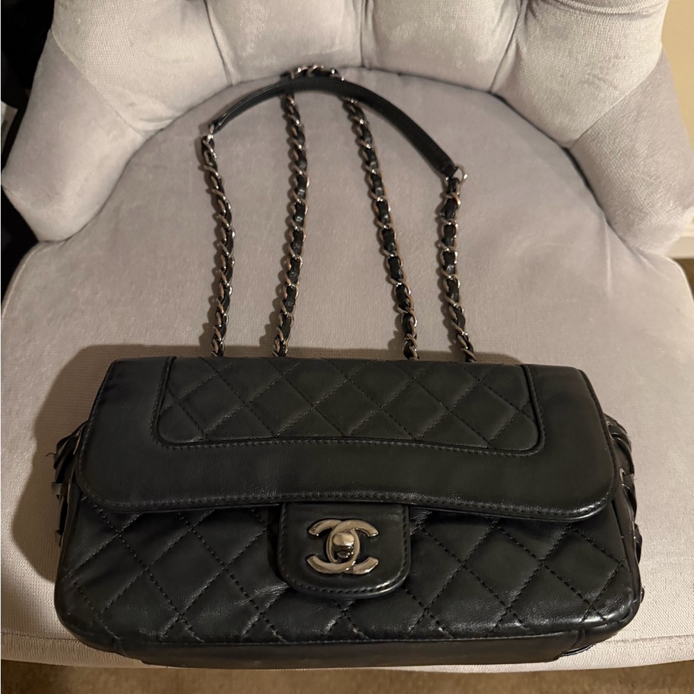 Chanel Classic Black Quilted Shoulder Bag